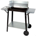 Active portable charcoal grill with 4 grill heights