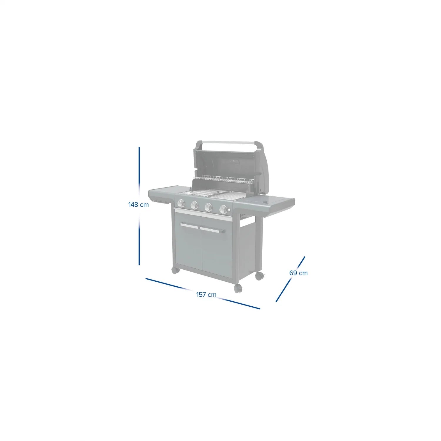 Grill gazowy Premium Series S, 4-palnikowy