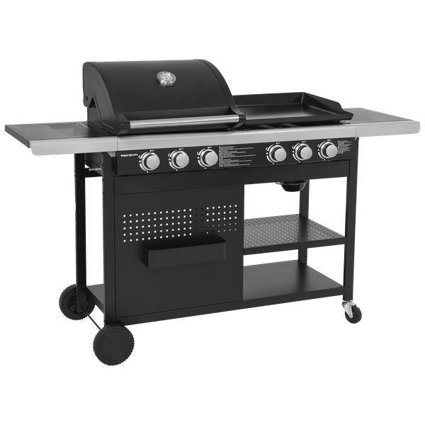 Vesuvio Duo Gas Grill - 3 Burners + 3-Burner Griddle
