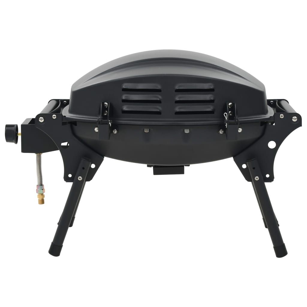 Barbacoa Portátil De Gas Con 1 Zona De Cocción Negra Vidaxl
