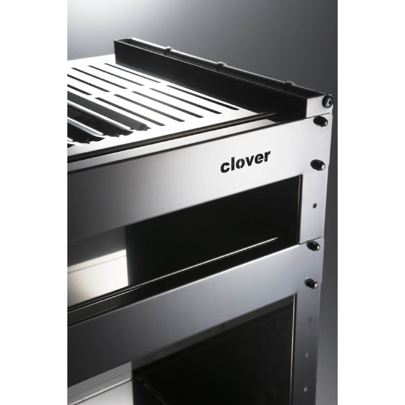 Stainless Steel Wheeled Charcoal Grill Clover,
