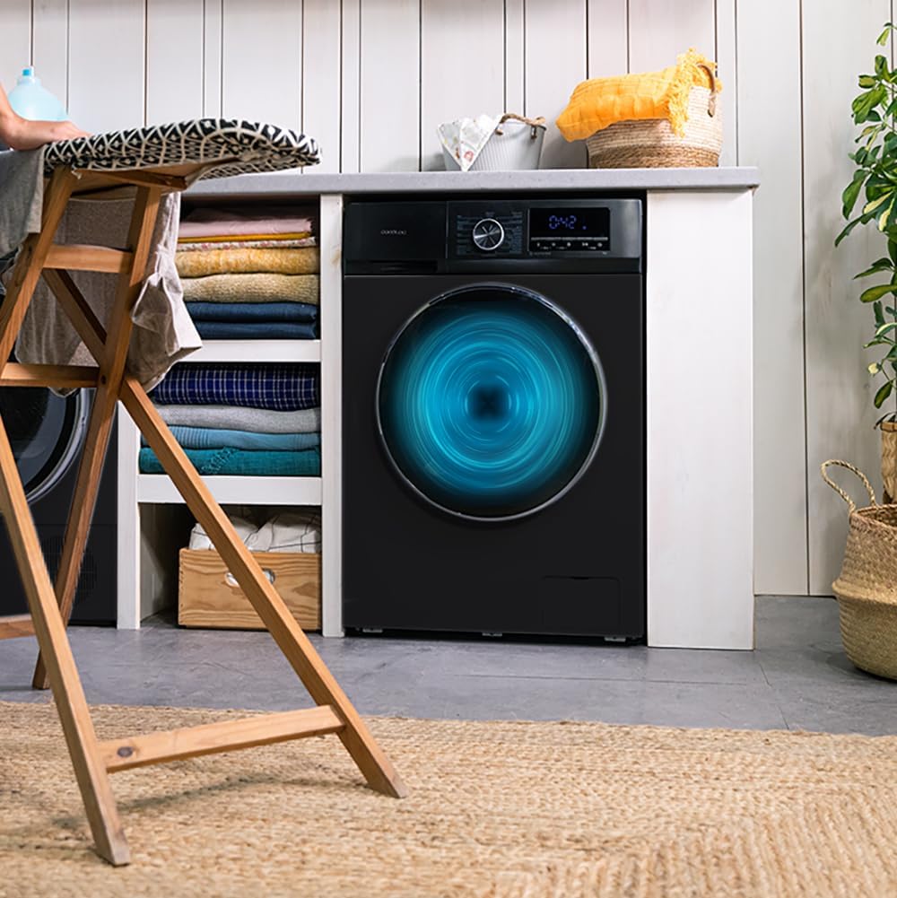 Washing machine Bolero Dresscode 8500 Inverter Steel, front-loaded, capacity 8 kg. Power 1900 W, 1400 rpm, Inverter Plus motor, low energy consumption, 16 programs, SteamMax, delayed start, steel