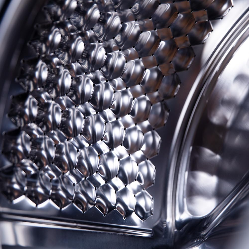 Washing machine Bolero Dresscode 8500 Inverter Steel, front-loaded, capacity 8 kg. Power 1900 W, 1400 rpm, Inverter Plus motor, low energy consumption, 16 programs, SteamMax, delayed start, steel