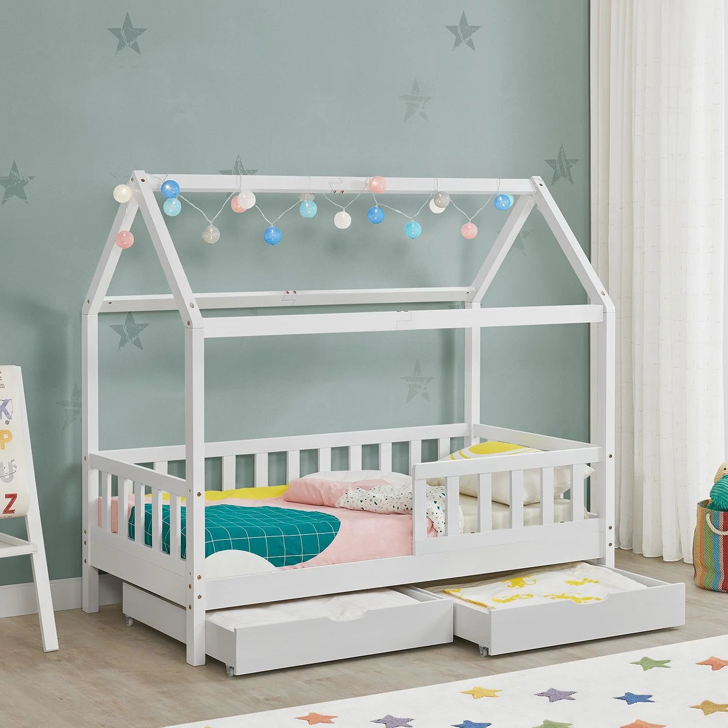 2026 Cama infantil Marli 90 x 200 cm con cajones de almacenamiento