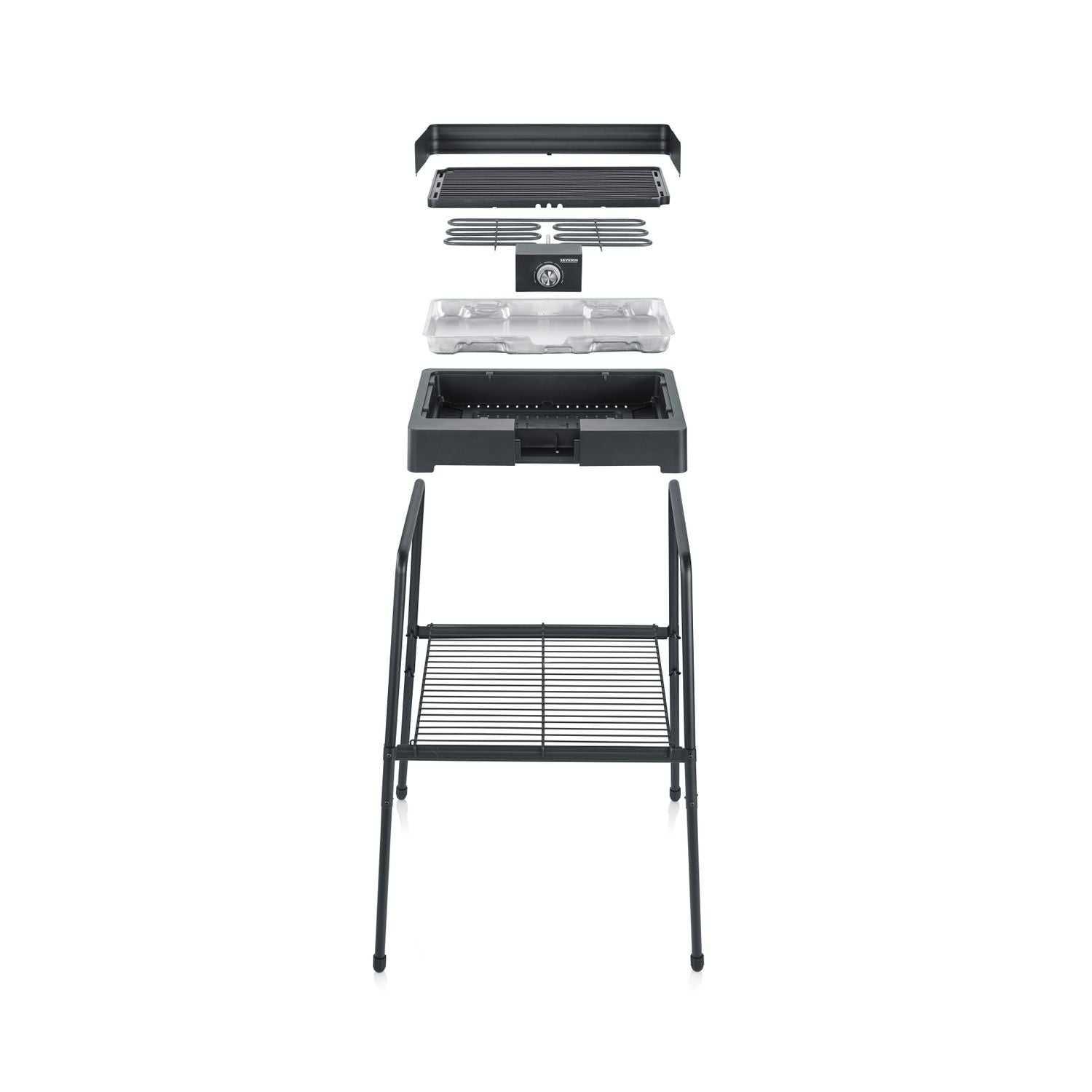 Grill z nóżkami i rusztem grillowym 2200 W Pg 8568 Severin