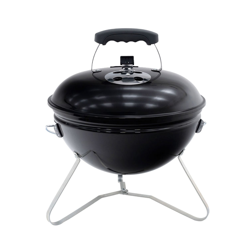 Kekai Tahoe Tabletop Charcoal Grill, Portable, 37x37x44 cm, with Lid and Transport and Locking System, Black Enamel