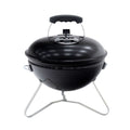 Kekai Tahoe Tabletop Charcoal Grill, Portable, 37x37x44 cm, with Lid and Transport and Locking System, Black Enamel