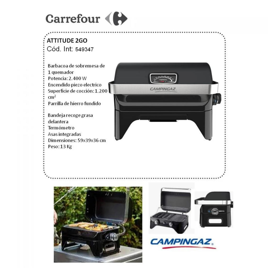 Grill Gazowy Attitude 2go - Black