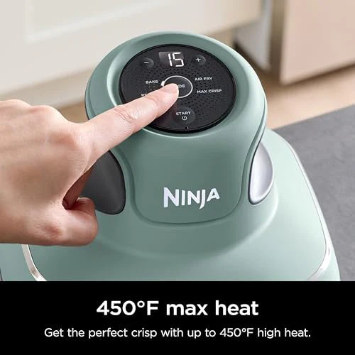 2026 Ninja Crispi Freidora de Aire Caliente, Compatible con Microondas, Congelador y Lavavajillas, Sistema de Cocina Portátil en Vidrio No Tóxico, Recipiente de Vidrio de 1,5 L con 6 Tazas y Tapas