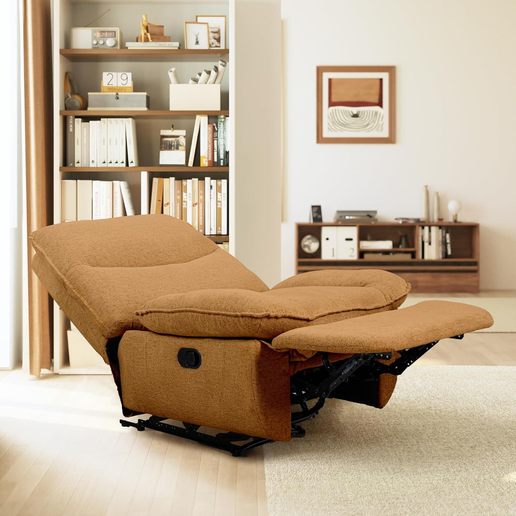 FLEXISPOT XC6 Sillón Relax, Sófa Giratorio con Función Balancín, Sillon TV con Respaldo Ajustable, Silla Reclinable para Dormitorio, Salón y Cine en Casa (Beige)