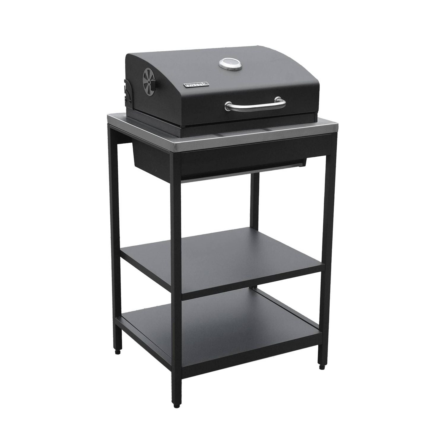 Stainless steel charcoal grill, chrome-plated grid 2