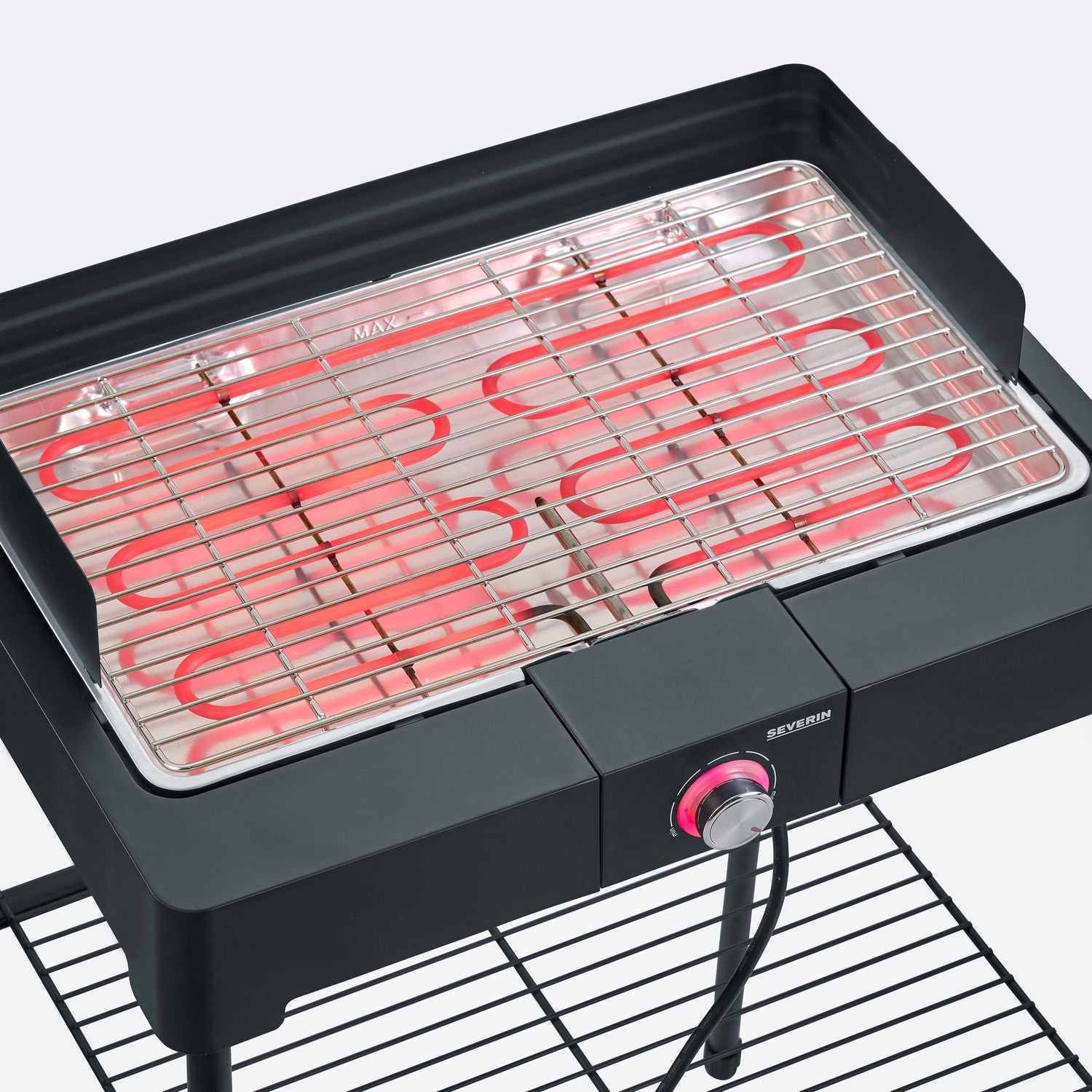 Grill ze stojakiem, czarny, 2200 W, Severin PG 8566