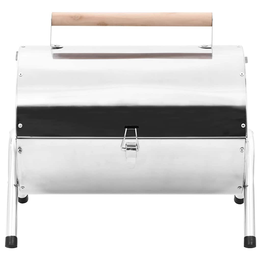 vidaxl podwójny grill węglowy stołowy ze stali nierdzewnej