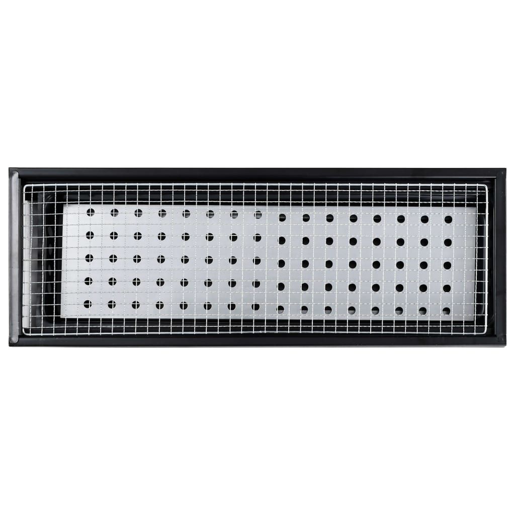 Portable Steel Camping Grill 60x22.5x33 cm vidaXL