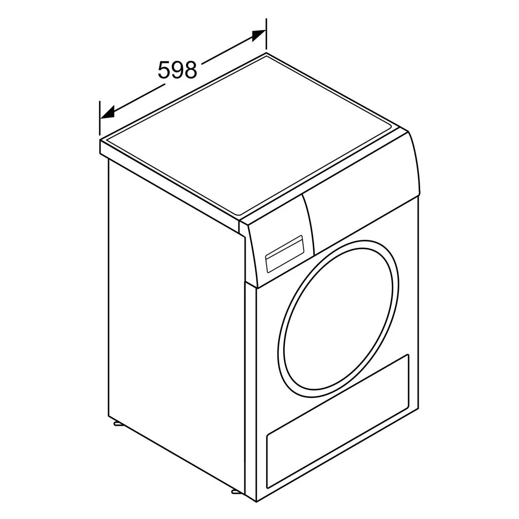 2026 Secadora de bomba de calor Bosch Serie 6 WQG235DH0 8 kg blanco A+++