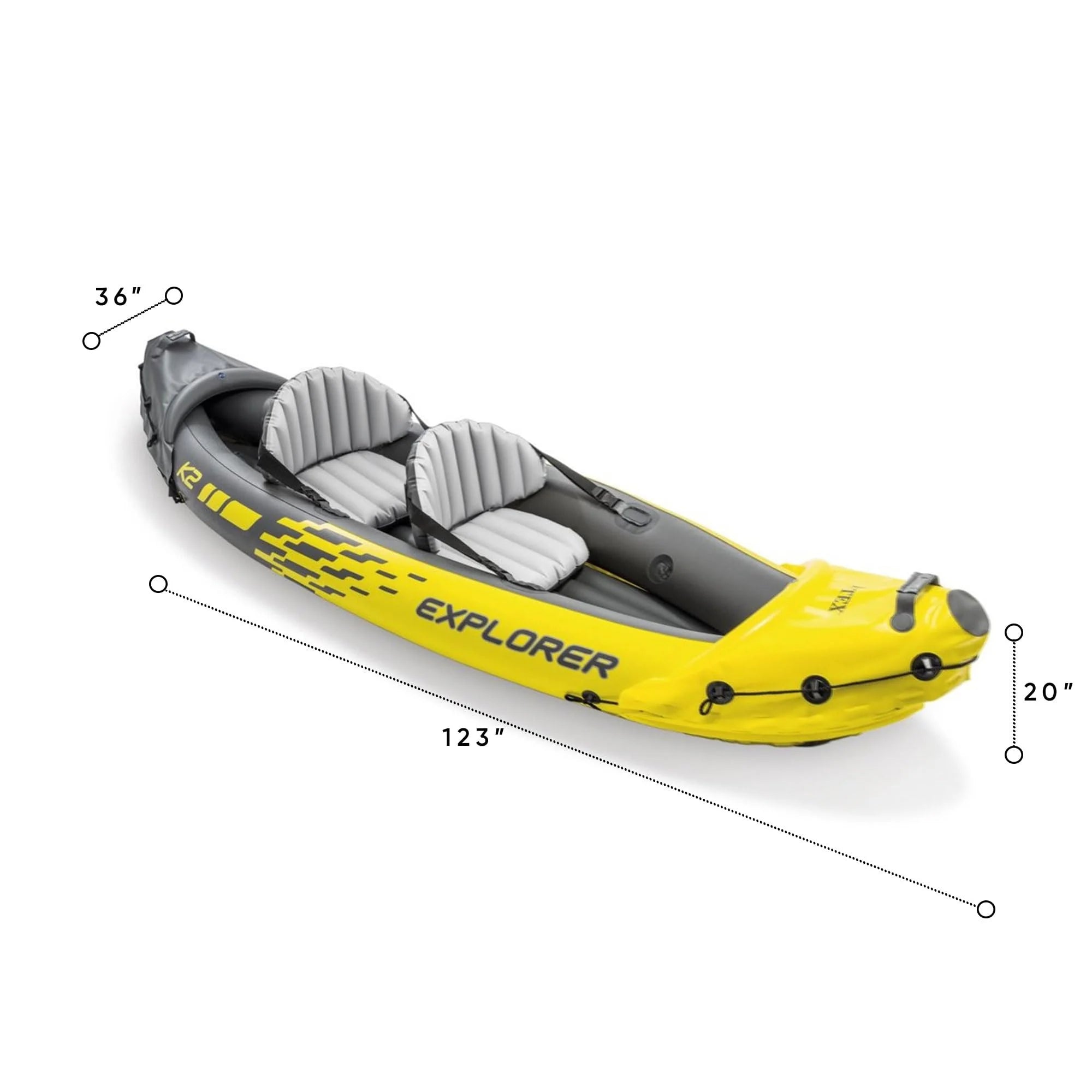 Kajak dmuchany Intex Explorer K2 2025 dla 2 osób