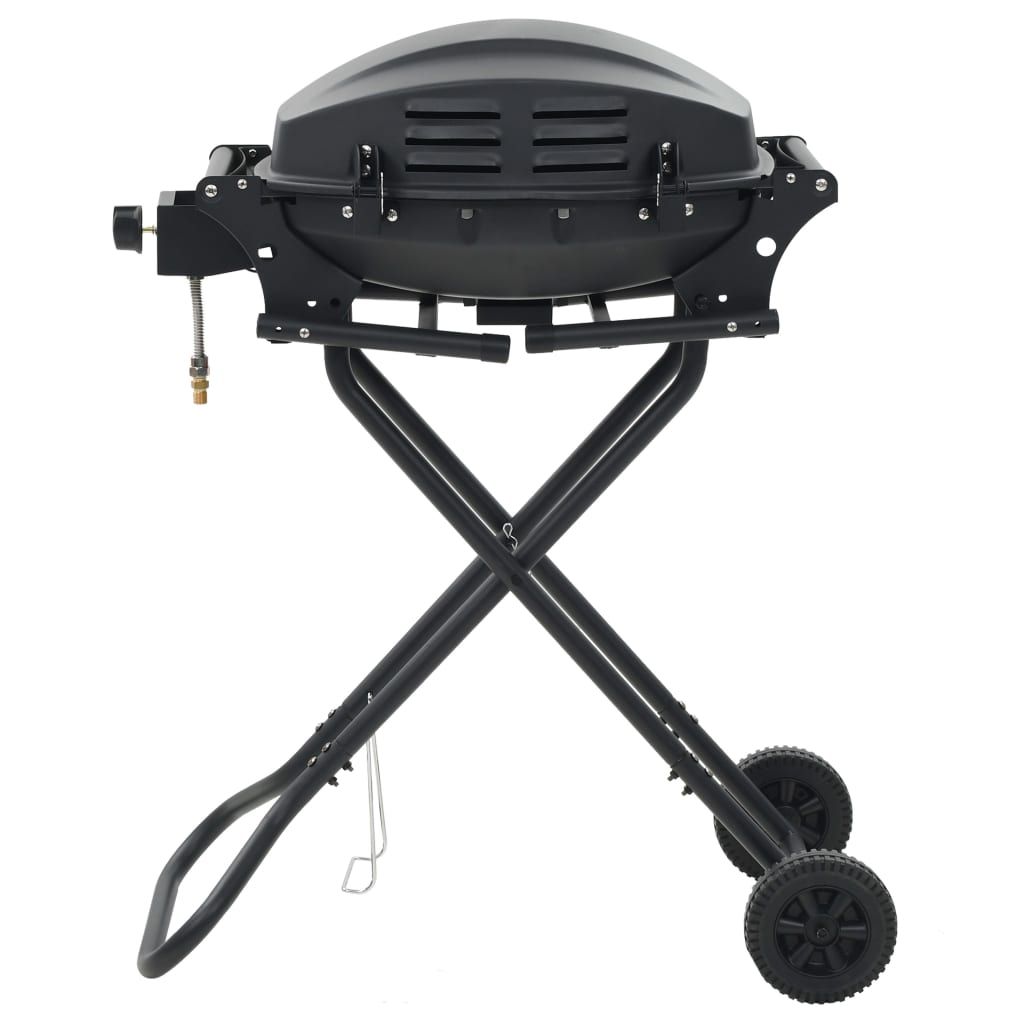 Vidaxl portable gas grill with black cooking zone