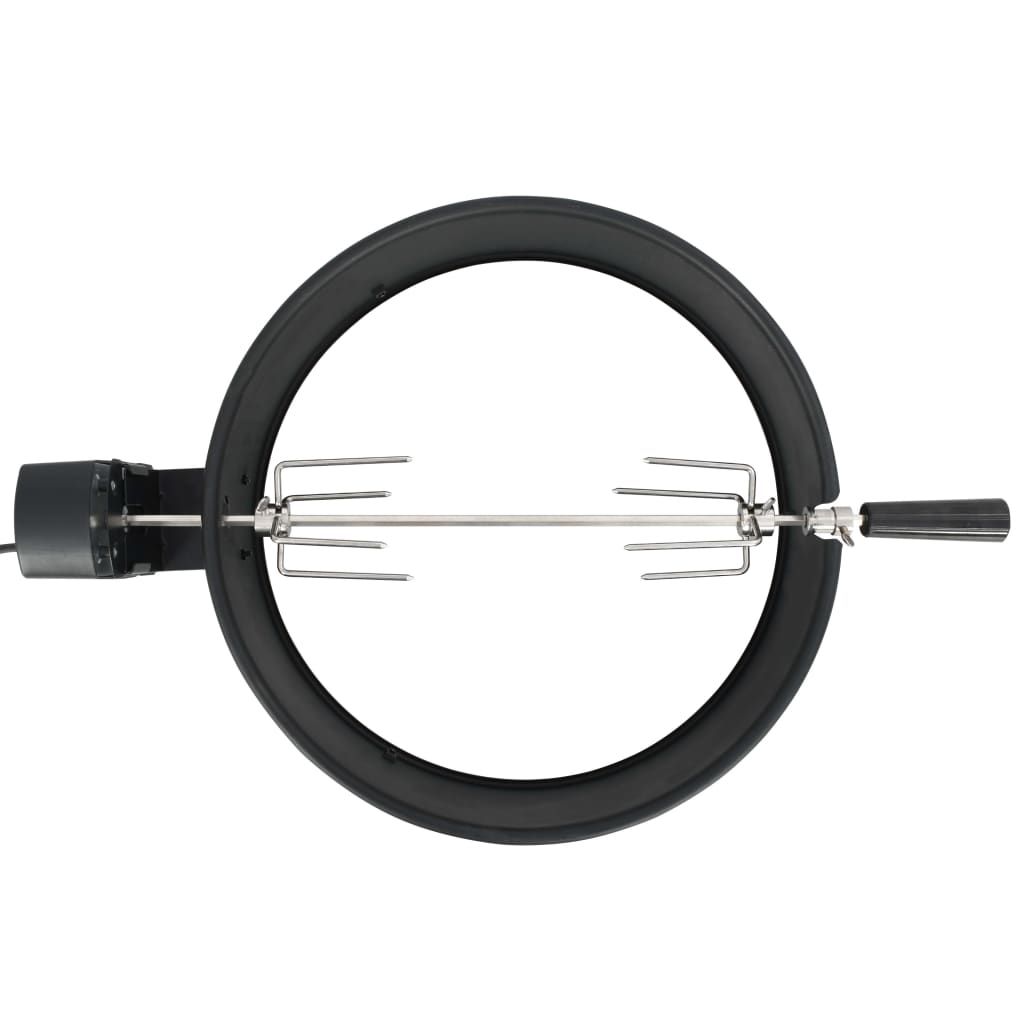 Zestaw czarnych pierścieni do grilla BBQ, 47 cm, vidaXL