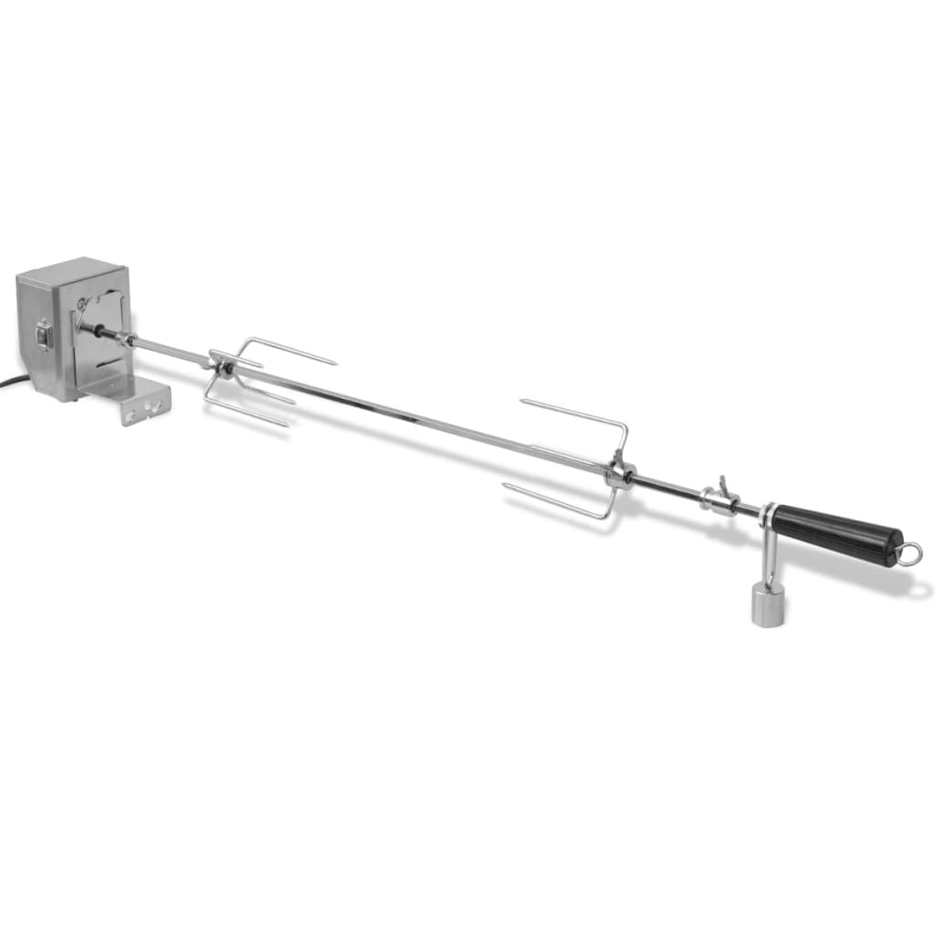 Profesjonalny stalowy rożen/grill z napędem silnikowym, 900 mm, Vidaxl
