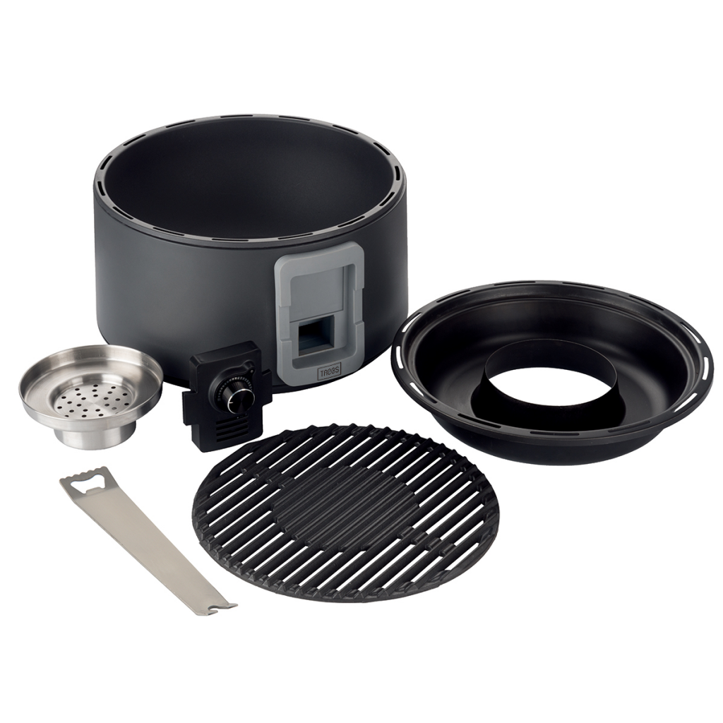 Trebs Grill węglowy 35 cm, przenośny, czarny 99335