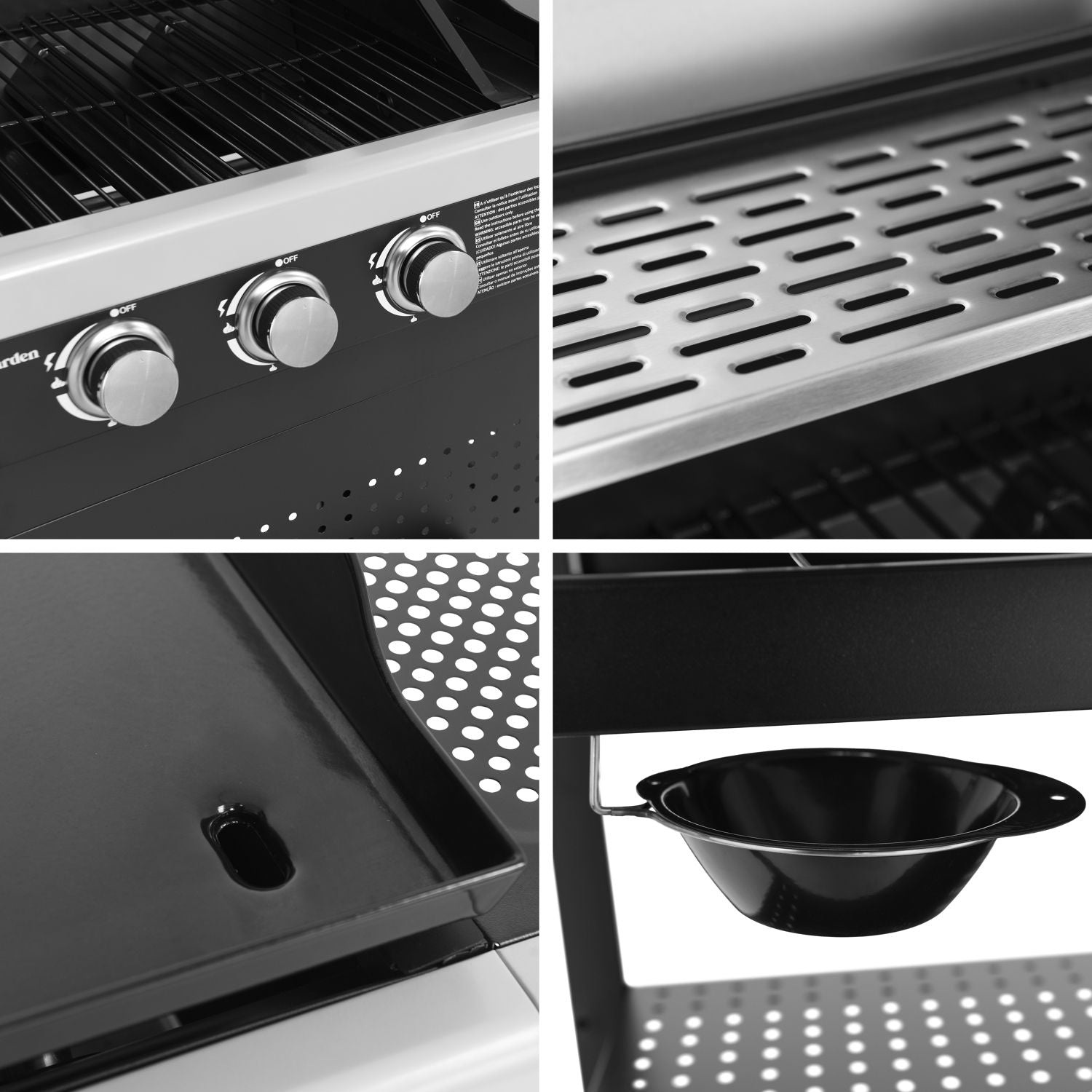 Vesuvio Duo Gas Grill - 3 Burners + 3-Burner Griddle