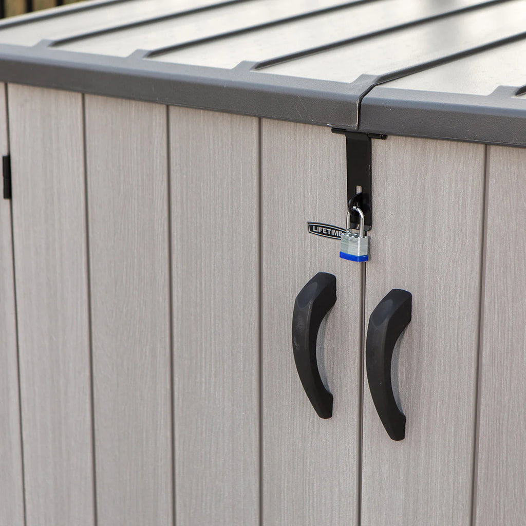 2026 Lifetime Caseta de almacenamiento horizontal 1,9 x 1,1 m – Capacidad 2.407 L