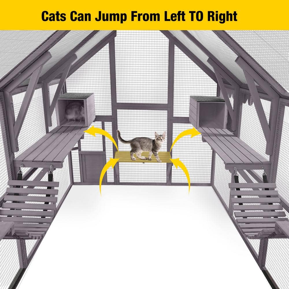 Aivituvin Outdoor Cat Run – Duży wybieg dla kotów