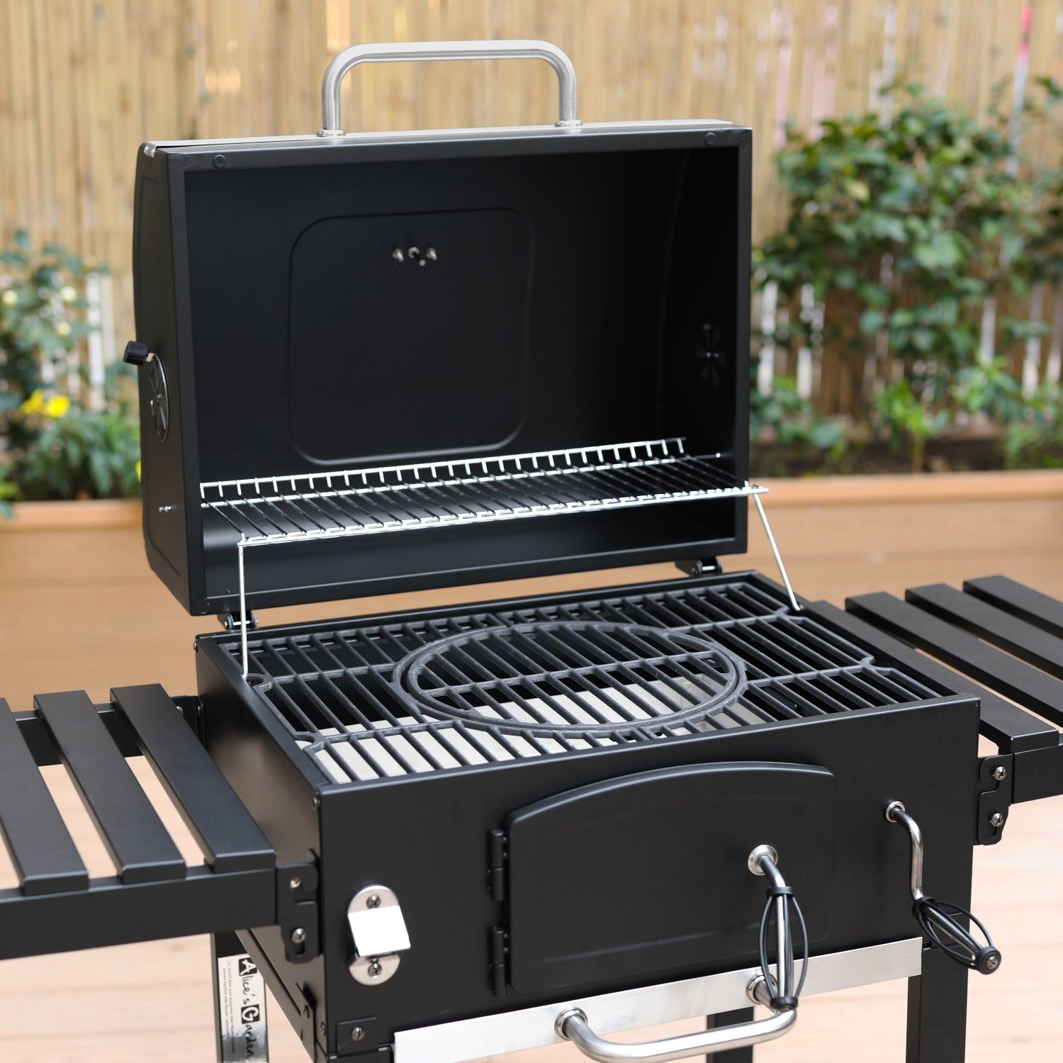 Bernard charcoal grill, ash catcher, aerators