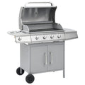 Grill gazowy Vidaxl z 4+1 palnikami, srebrny