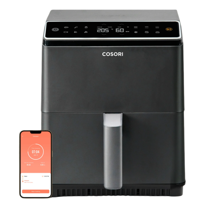 Cosori Dual Blaze Smart 6.4L Air Fryer - Dark Grey