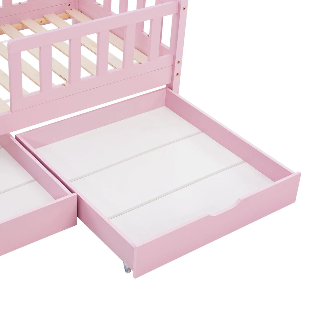2026 Cama infantil Marli 90 x 200 cm con cajones de almacenamiento