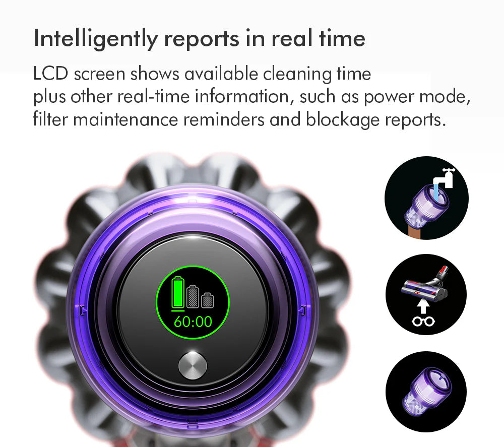 2026 Dyson V11 Extra Aspiradora Escoba Inalámbrica – Hasta 60 minutos de autonomía – Acabado Níquel y Rojo