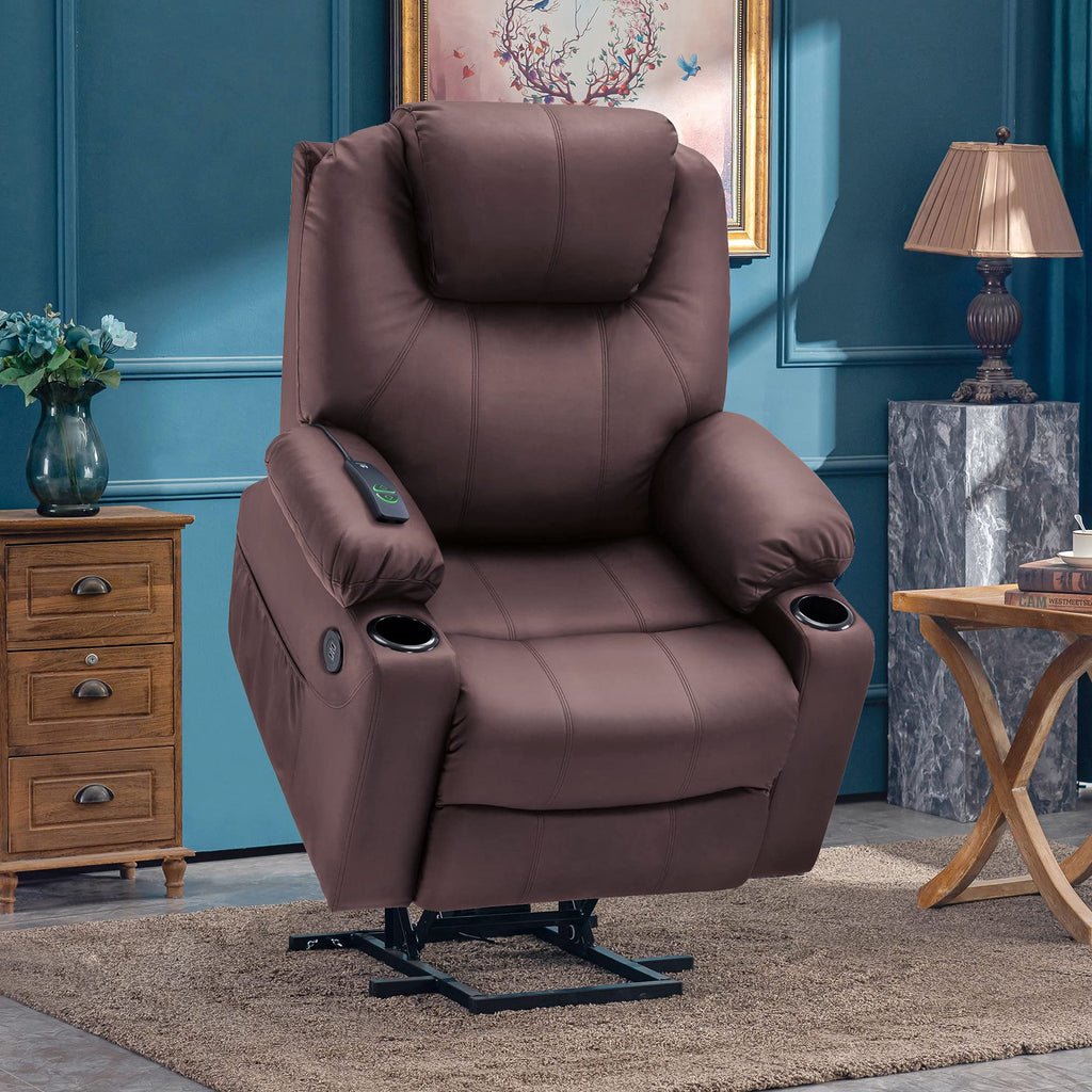Mcombo electric armchair with massage function and USB charging