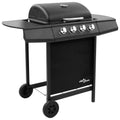 Barbacoa de gas con 4 fogones negra V0202