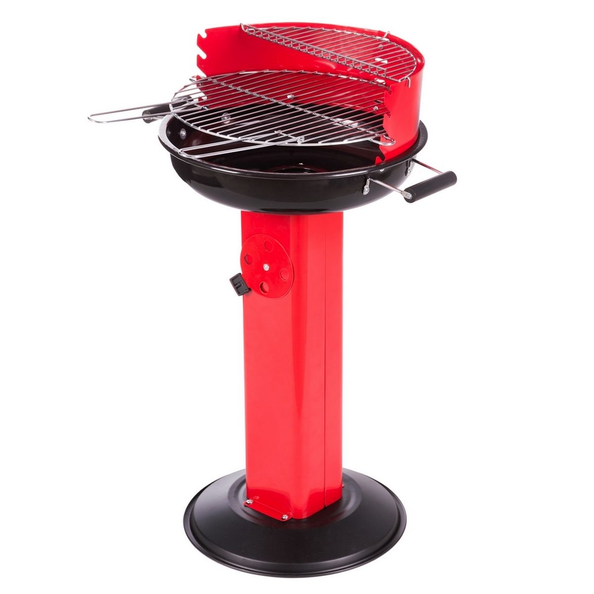 Bella Charcoal Grill with Red Steel Grid 88x58x54 cm