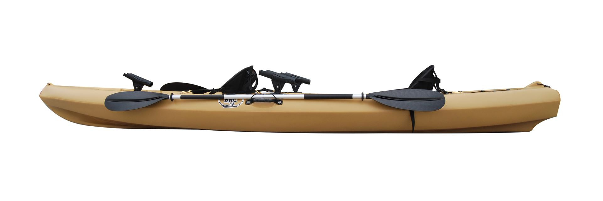 2026 Kayak de pesca tándem BKC TK181 de 3,9 m para 2 personas con asientos acolchados y remos