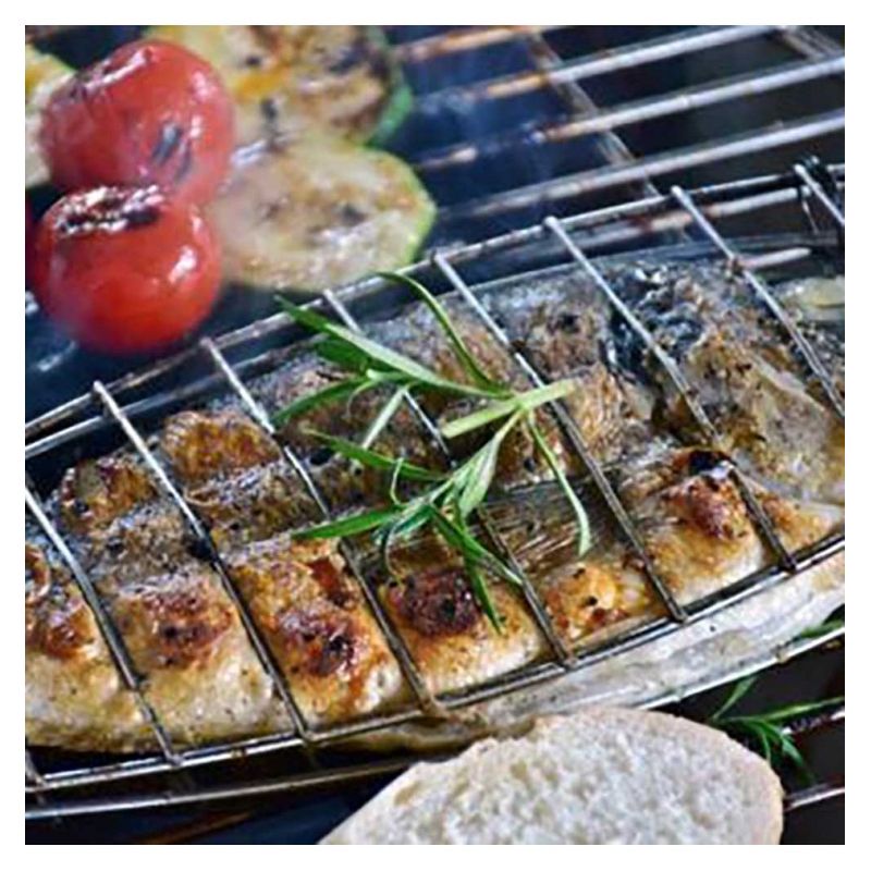 Fish grill, grilling, 51x12 cm, individual grill