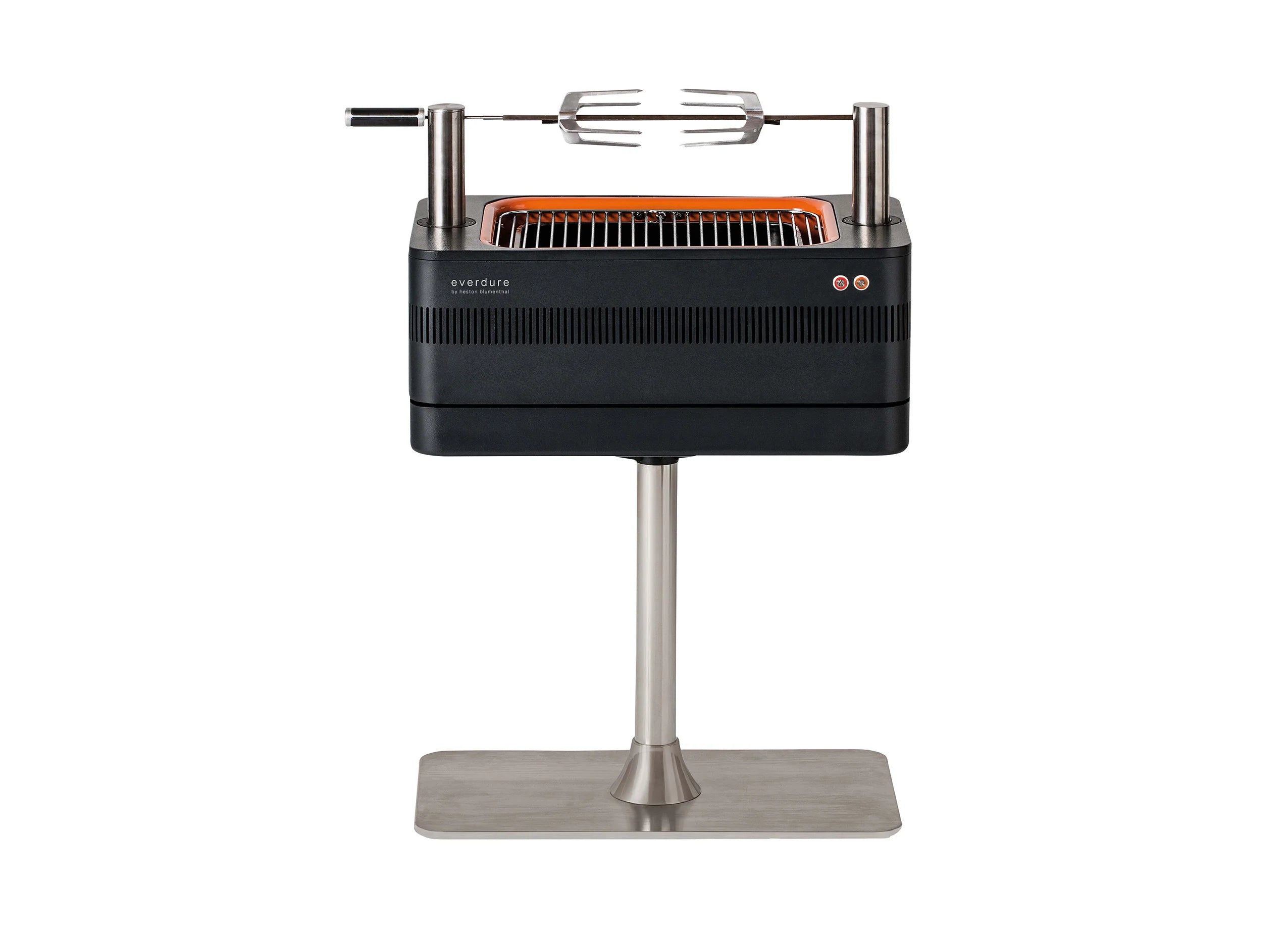 2026 Barbacoa de Carbón con Encendido Eléctrico – 1400W Fast Flame Ignition™ – Incluye Rosticero (15 kg) y Soporte de Pie