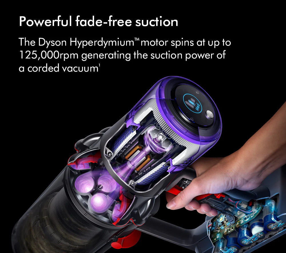 2026 Dyson V11 Extra Aspiradora Escoba Inalámbrica – Hasta 60 minutos de autonomía – Acabado Níquel y Rojo