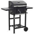 Grill węglowy z czarną dolną półką v6900