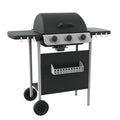 Annika 3-burner gas grill, steel, 105 x 49 x 100 cm, Ldk Garden