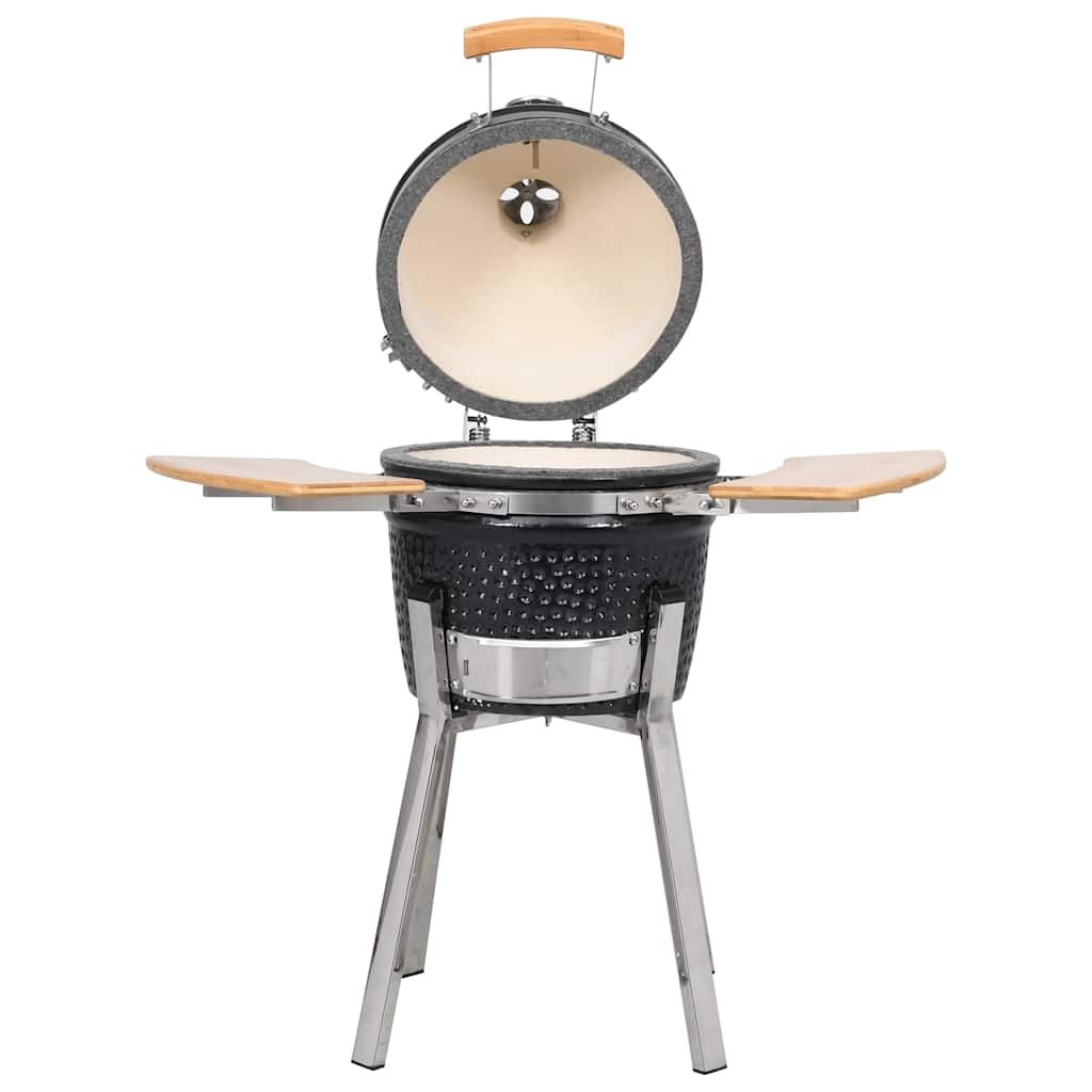 Kamado Barbacoa Parrilla Y Ahumador Cerámico 81 Cm Vidaxl