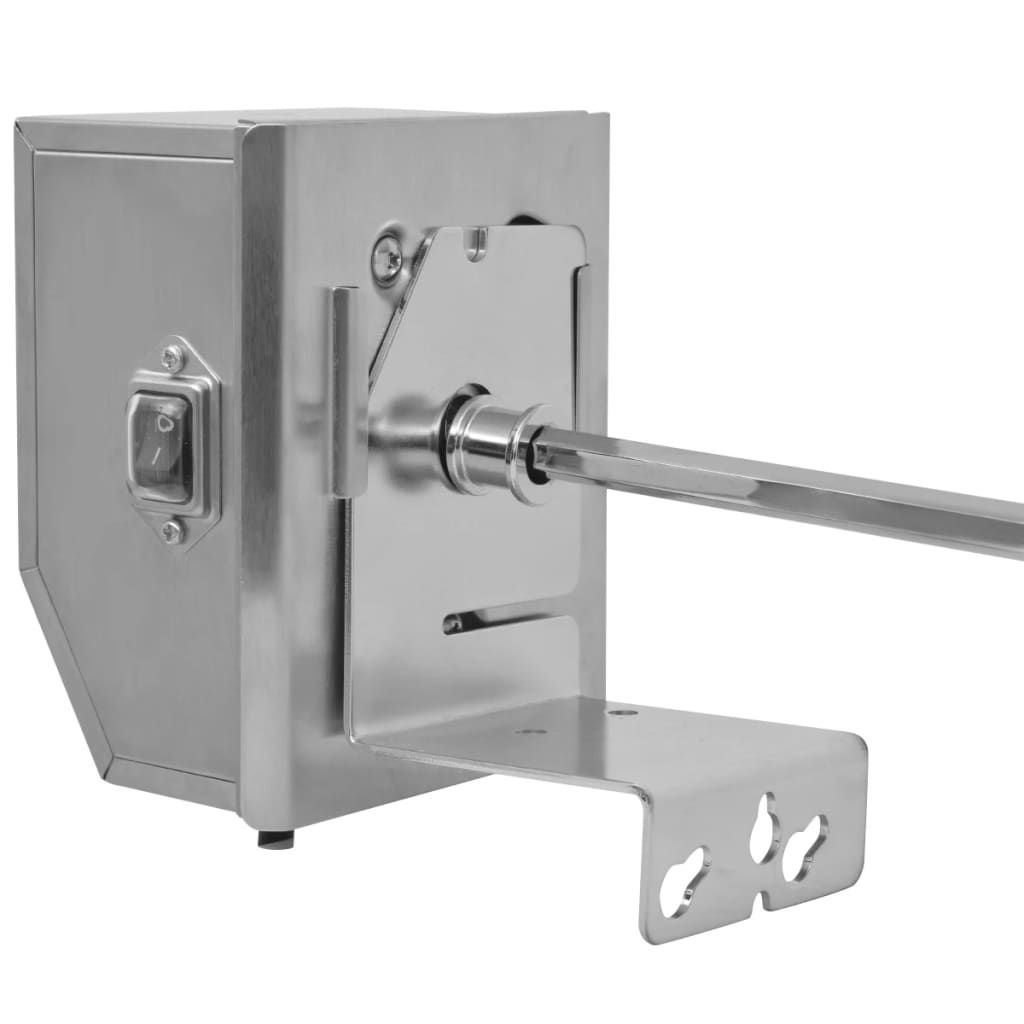 Espetón Para Asados/barbacoa Con Motor Profesional Acero 900 Mm Vidaxl
