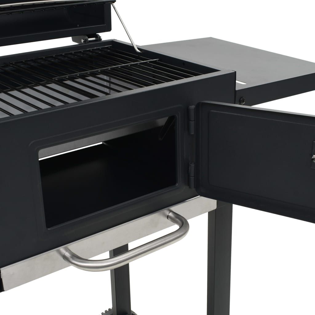 Vidaxl 3-in-1 Pizza Oven and Outdoor Grill - Black