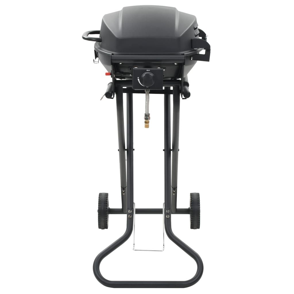 Vidaxl portable gas grill with black cooking zone