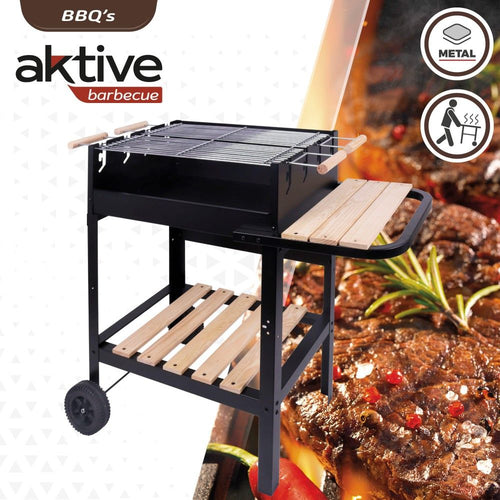 Aktywny grill dwupaleniskowy na węgiel drzewny i drewno