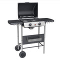 Grill gazowy Annika z 2 palnikami, stalowy, 105 x 49 x 100 cm, Ldk Garden