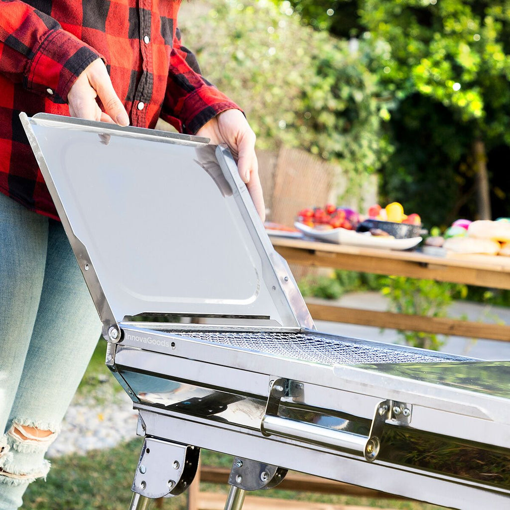 Innovagoods Składany grill węglowy ze stali nierdzewnej