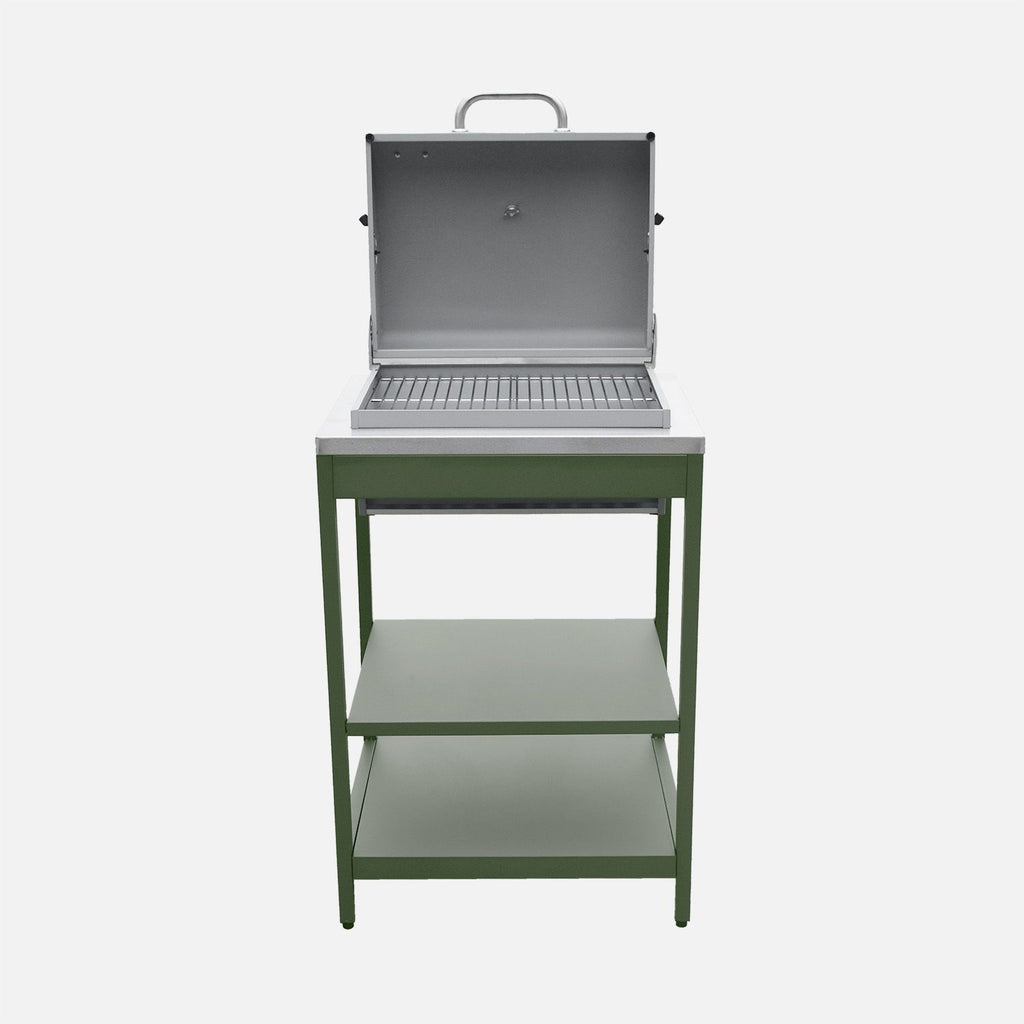 Charcoal grill, stainless steel, chrome-plated grid 2