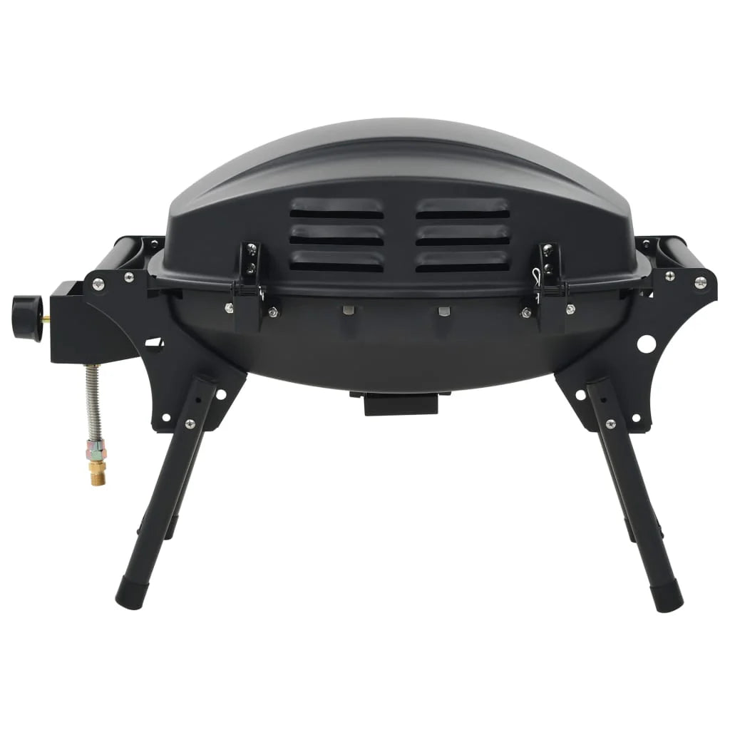 Barbacoa portátil de gas con 1 zona de cocción negra V3770